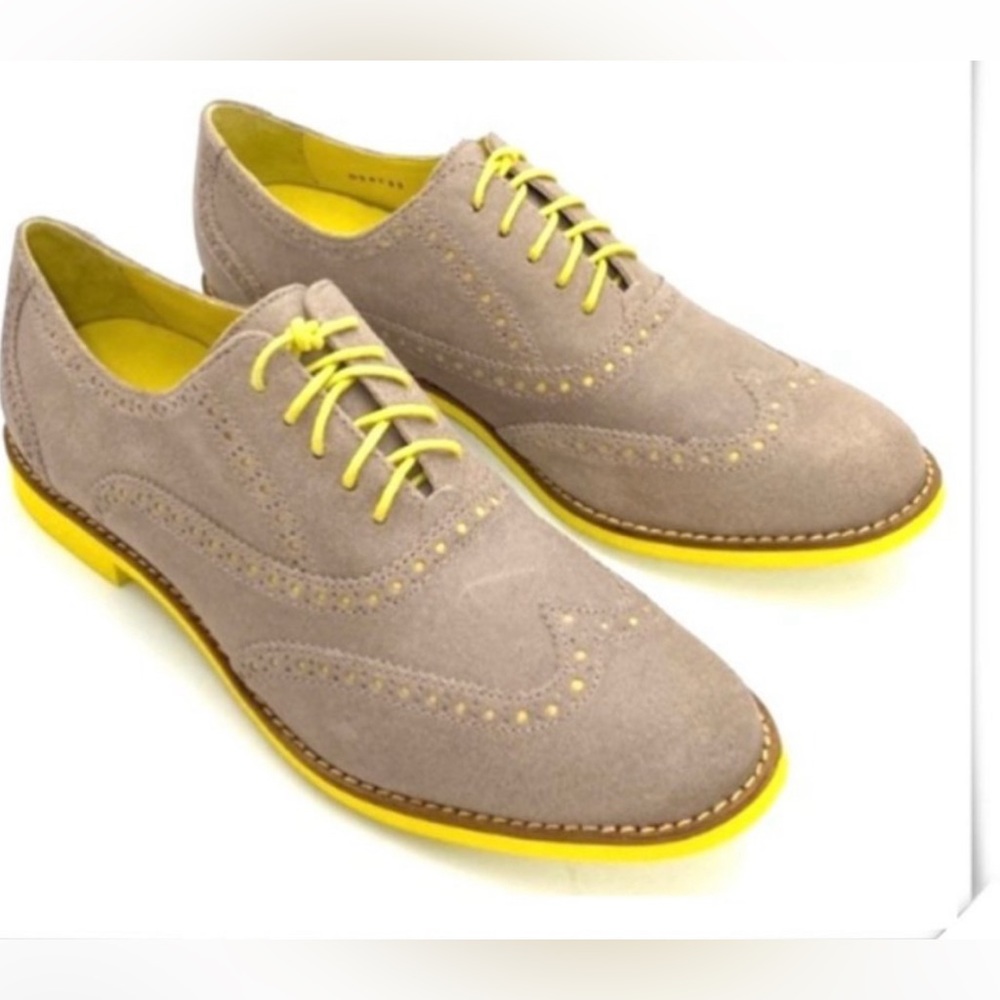 COLE HAAN nike air Alyssa BERGEN WINGTIP dress shoes soft leather oxford 10.5
